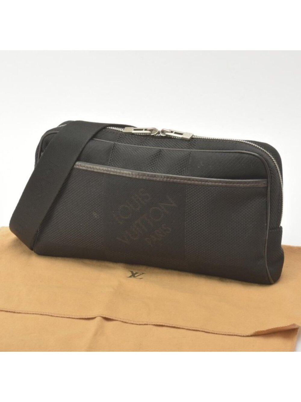 Louis Vuitton Acrobat Belt Bag Damier Jean Black